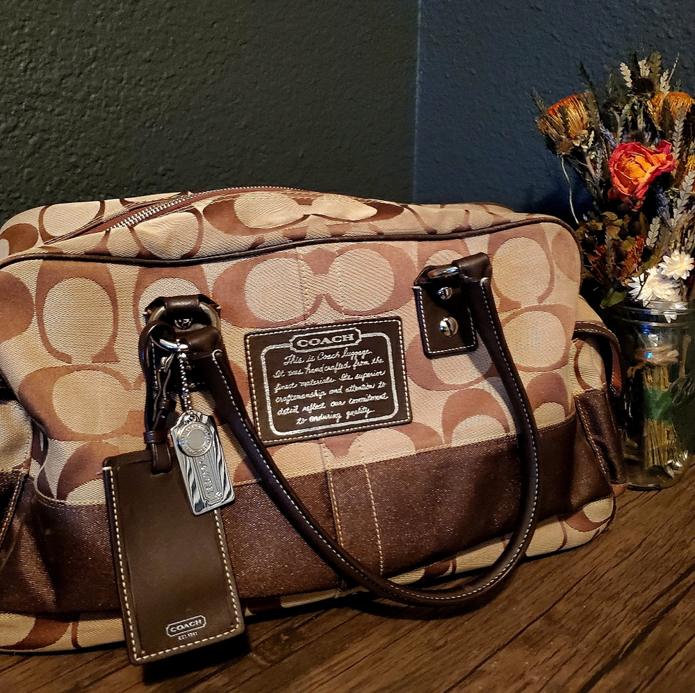 Vintage Coach Overnight Shoulder Bag